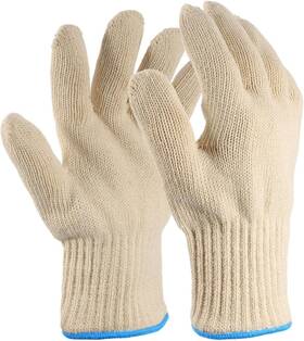 -78543 1 Pair Heavy Duty Large Heat Resistant Oven Gloves With Fingers Thick Knitted C