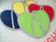 009k34 Smart Home Set Of Four Bright Heart Shaped Potholders In Colors
