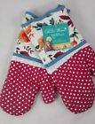 028332667043 The Pioneer Woman Willow Oven Mitts Set Of
