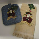 029441232801 Noahs Ark Pot Holder Hand Towel Christmas Blue