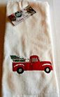 036326572297 Winter Wonder Lane Christmas Hand Towel Cotton Retro