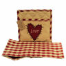 03761 Tabletop Heart And Vine Potholder Towel Valentines Day 762242437227
