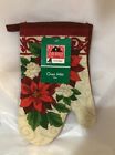 042887229419 Leaving Traditions Oven Mitt Christmas Holiday Flowers