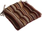 047218051738 Brentwood Originals Chenille Stripe Chairpad Red