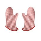 064180200773 Now Design Oven Mitt Superior Narrow Stripe Red