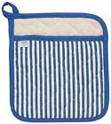 506925 064180228371 Now Designs Narrow Stripe Blue Superior Potholder