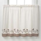 076389017786 Chf Kohls Embroidered Bird Design 2 Kitchen Tier Curtains W Matching Valence Nwt Rv 55