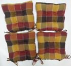 086268048848 Essential Home Essentials Harris Plaid Woven Chair Pads