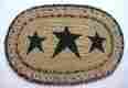 10110 Kettle Grove Vhc Set Of 2 Country Primitive Braided Jute Candle Mat Trivets 841985001022