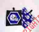 113c Colts Handmade Set Of 2 Pot Holders Made With 100 Cotton Indianapolis Fabric Ph