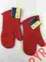 12279 Home Collection Oven Mitts 100 Cotton Basic Set Of 2 Red