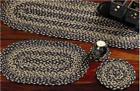 13x36 Navy Runners Jute " Braided Tan Table 13x48