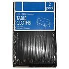 143518 Daily Chef Rectangluar Tablecloths Black Pack 078742045184