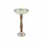 7586478 14662 Benzara Exquisite Aluminum Wood Tray Stand 758647146628