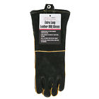 150344 Long Leather Barbecue Gloves 076903401138