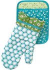 157213set The Pioneer Woman Dandelion Pot Holder Oven Mitt Set 028332618311