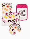 159349set Kate Spade Eat Cake For Breakfast Piece Kitchen Set