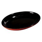 16.125 12.125 8 Orange Melamine Black 1 Dish 16 Oval 12