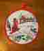 16716 Csc Vintage Large Home For Christmas Pot Holder Hong Kong Arline Design 1986