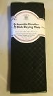16x19 Sultan S Linens 2 Pk Sultans Reversible Microfiber Dish Drying Mats Pads Black 081481231534