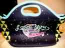 184962 Zippered Moon Lunch Multi-colored Bag Love The