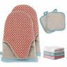 191762572475 Devesanter Oven Mitts Pot Holders Set Silicone Nonslip