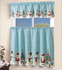 192594391593 Marcielo Piece Curtain Teal Santa Snowman