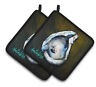 194030066393 Carolines Treasures Inc Brown Eye Oyster Pair Pot