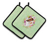 194030079423 Carolines Treasures Inc Jack Russell Terrier Green Flowers