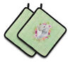194030079812 Carolines Treasures Inc Sealyham Terrier Green Flowers Pair