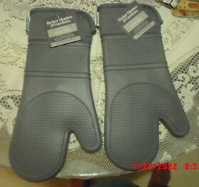 60558 2 Baking Cooking Oven Better Homes And Gardens Non Slip Grip Silicone Mitts Nwt