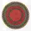 20-111 Capitol Earth Rugs Burgundy-green-sunflower Braided