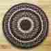 20-313 Capitol Earth Rugs Mocha Frappuccino Braided Jute Round Chair Pads