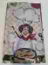 20x30 Chef Valley Rare Fat Veggies Soup Kitchen Printed Apron Burgundy Red Front Pocket