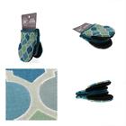 21205turquiose Gourmet Club Mini Potholders Oven Mitts For Easy 021808510836