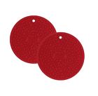 21406x2 Imusa Multipurpose Round Silicone Holder Red 021808512120