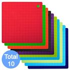 2452859 Innoka Pack Silicone Pot Holders Trivet Mats Heat Resistant To