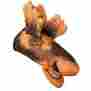 25131 New Free Shipping Brown Linen Moose Quilted Soft Heat Resistent Cotton Oven Mitt