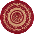 27456 Vhc Brands Cunningham Country Primitive Jute Trivet Red Tan