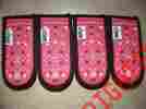 2hhban41 Lodge 4 New Pot Holder Hot Handle Mitts Silicone Lined For Cast Iron Skillets