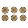 30582 Mayflower Market Kettle Grove Jute Set Of Coaster With Tan