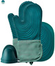313045684679 Euna Silicone Oven Mitts Heat Resistant And Pot