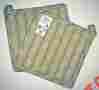 320-15 Millstone Potholders Park Designs Black And Tan Striped Quilted By Two 8x8 762242325050