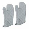 32086 New Star Foodservice Commercial Grade Silicone Cloth Oven Mitts Up