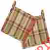 329-15 Heartfelt Potholder Park Designs By Quilted 8 Square Warm Country Plaid Set