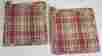 354-15 Redmon Collection Park Designs Potholder Set 2 Persimmon Mustard Gray Brown Tan Plaid 762242325302
