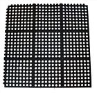 54491 36x36 Heavy Duty Bar Black Pc Restaurant Interlocking Star 1