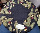385-58 Park Designs Hooked Chair Pad Berry Wine