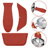 3x Pot Handle Holder Cast Iorn Hot Silicone Potholder Pan Covers Heat Resistant