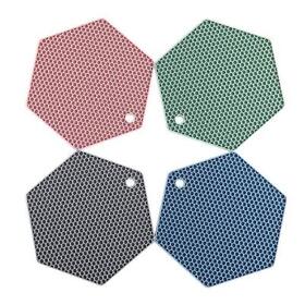 4 Packed Colorful Silicone Trivet Mats Diy Different Size Dish Drying Mat Hot Po